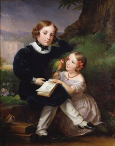 Portrait of the children of Pierre-Jean David d